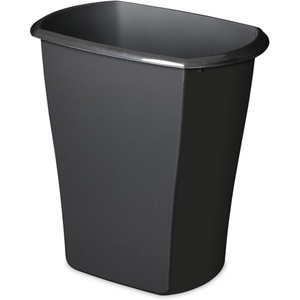 Sterilite 10538006 10 Gallon Ultra Plastic Wastebasket Trash Can for Home Bedrooms, Kitchens, or Office Spaces, Black