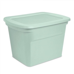 Sterilite 32-Pack Plastic Storage Bins, 18 Gallon Tote Containers with Lids, Marine Blue(Mindful Mint)