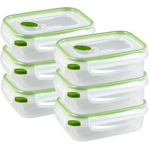 Sterilite Corp. Rectangle Ultra Seal, Size 3.1 Cup, Pack of 6