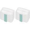image:imageSTERILITE 17248612 Small Divided Box Clear Case with Colored Latch 12Pack12 Pack