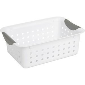 Sterilite Small Ultra Basket, Storage Bin to Organize Closets, Cabinets, Pantry, Shelving and Countertop Space, White, 36-Pack